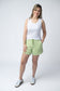IN STOCK French Terry Stevie Shorts - Spring Leaf