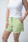 IN STOCK French Terry Stevie Shorts - Spring Leaf