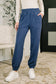 Every Second, Every Hour Jogger Bottoms in Blue Indigo