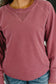 For the Experience Relaxed Pullover in Cabernet