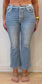 Metallic Seam Mid Rise Judy Blue Flare