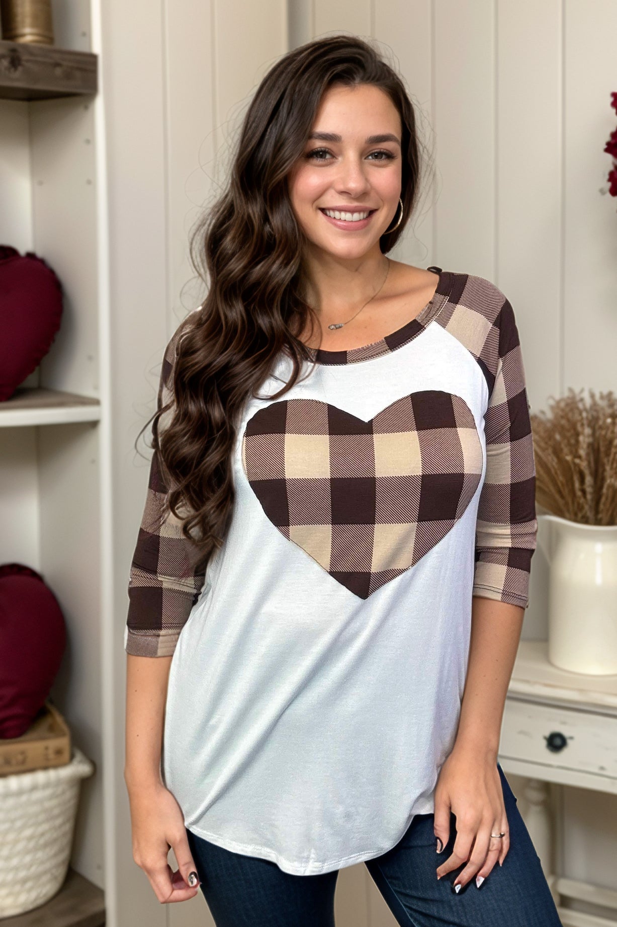 Heart of Plaid Raglan