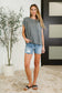 Heathered Harmony Basic Tee in Black