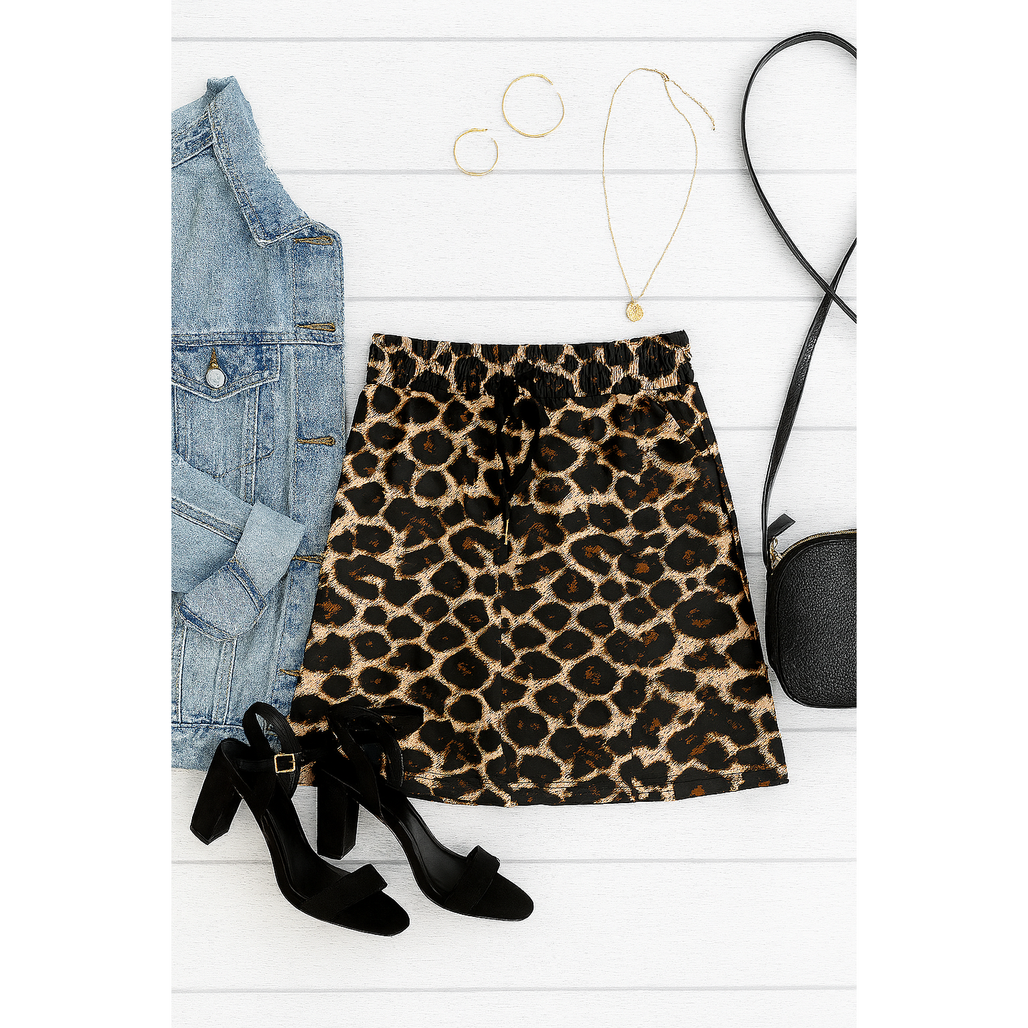 Ready to Ship | The Liana - Leopard 2.0 Jogger Skirt