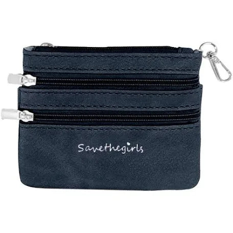 Save The Girls Zippered Pouch