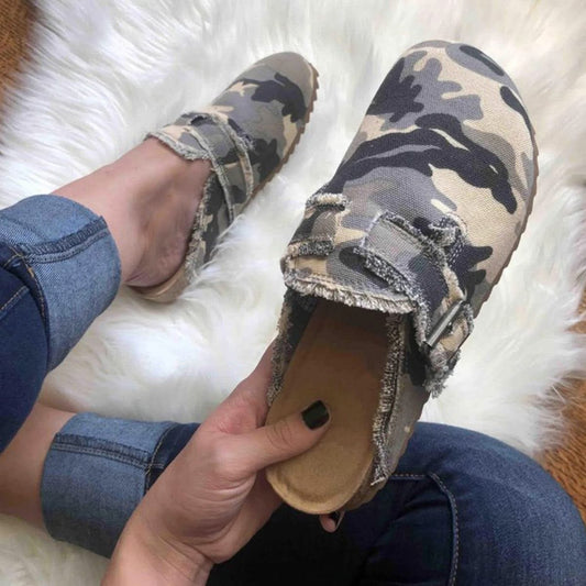 Round Toe Loafers Camo
