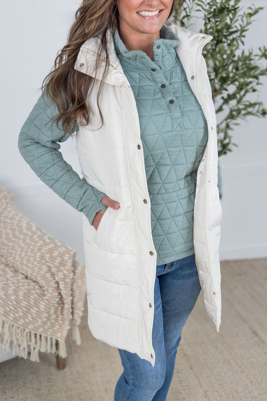 Michelle May Harlow Vest Cream