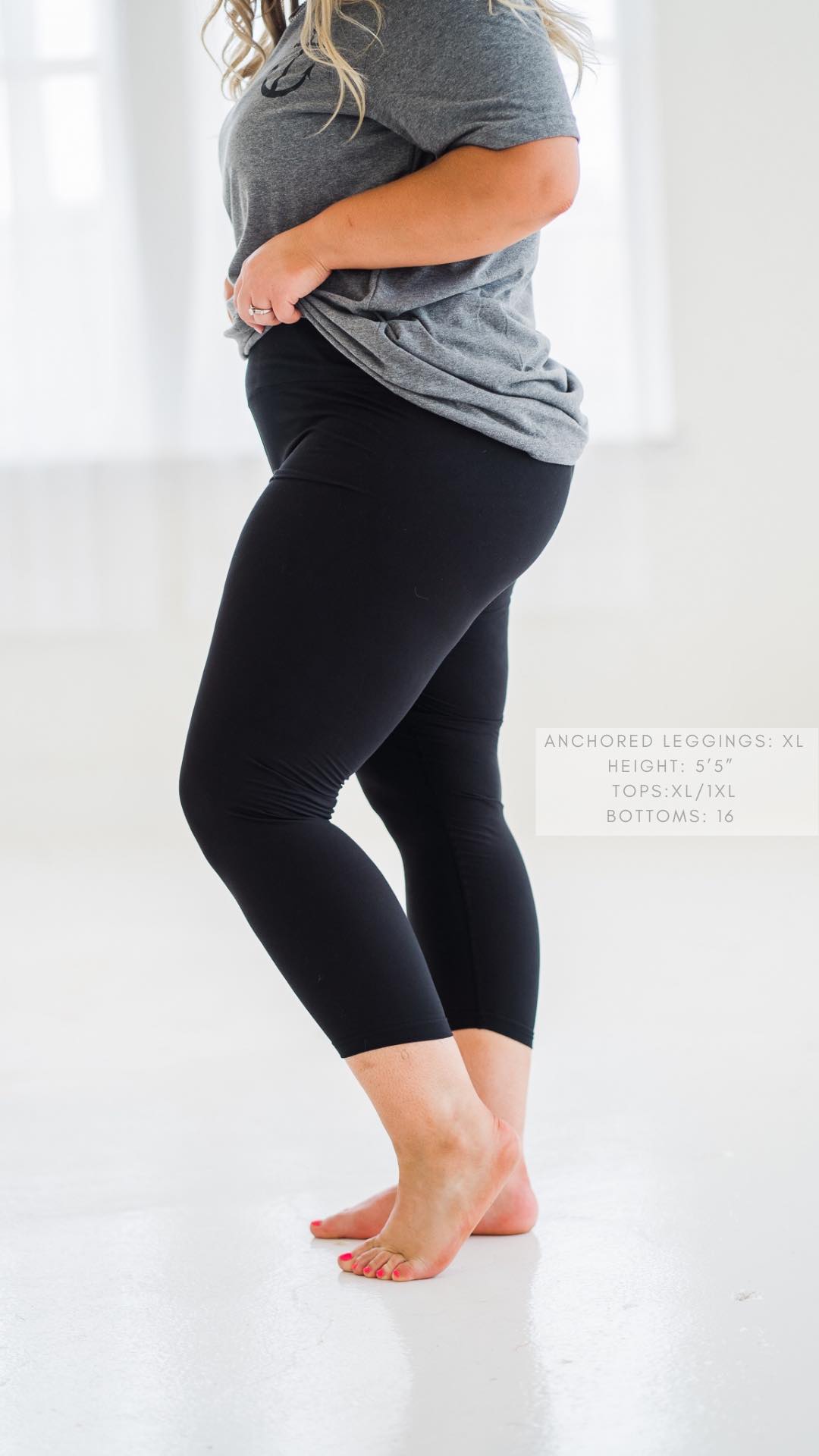 ClassicComfort Essentials Leggings | CAPRI | WITH Side Pocket Anchored Arrows Size XL