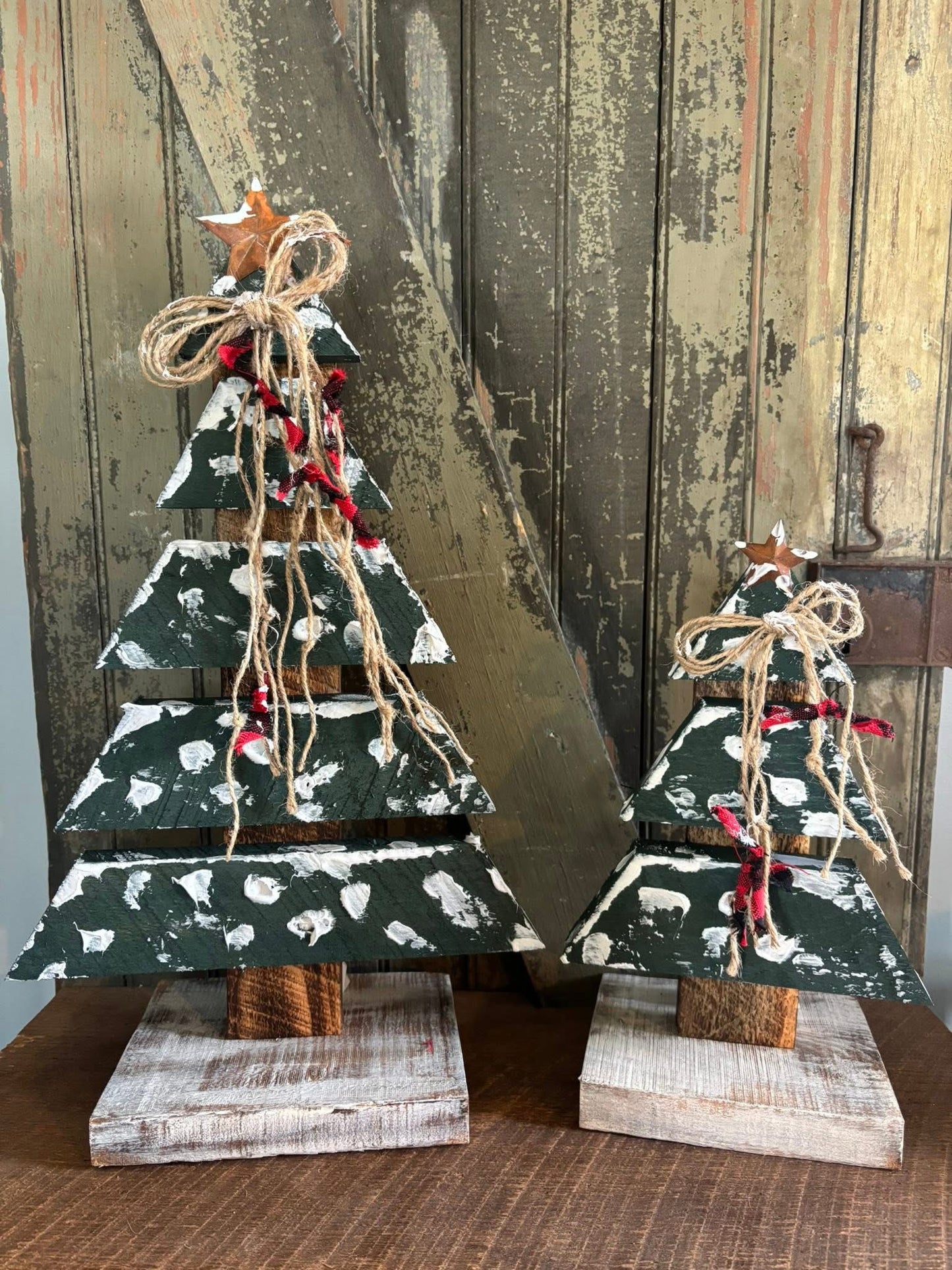 Rustic Wooden Christmas Trees