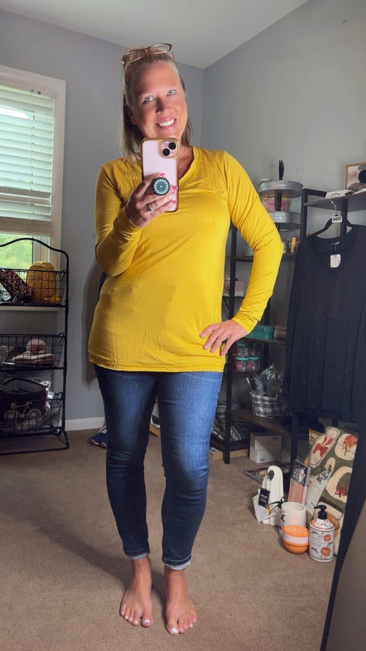 Spiced Mustard Top Size S