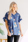 Moonlit Petals Top Size S