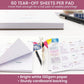 Planning Pad, 8.5" x 11", Weekly To-Do List & Planner, Pastel