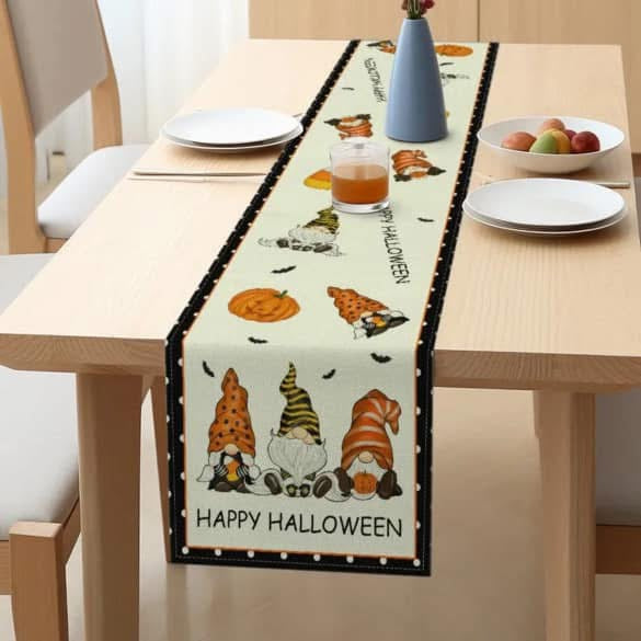 Halloween Gnome Table Runner