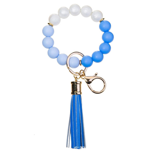 Spectacular silicone bead keychain