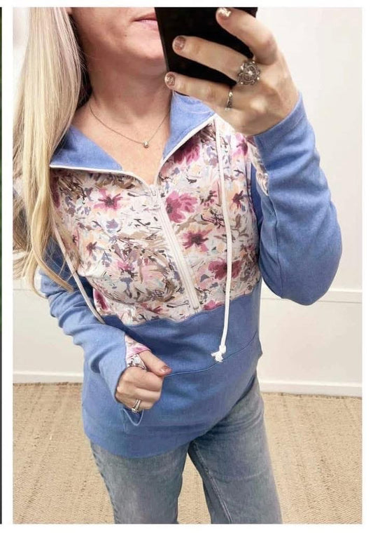 Michelle May Half Zip Hoodie