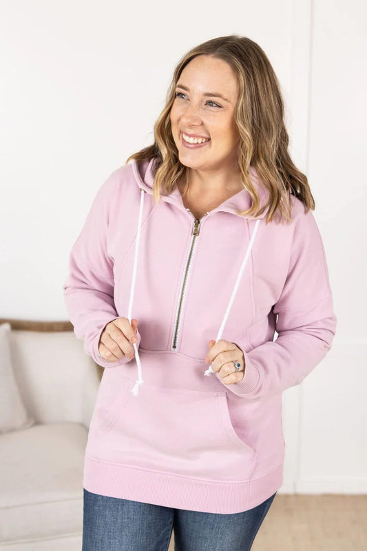 Michelle May Vintage Wash Halfzip Hoodie