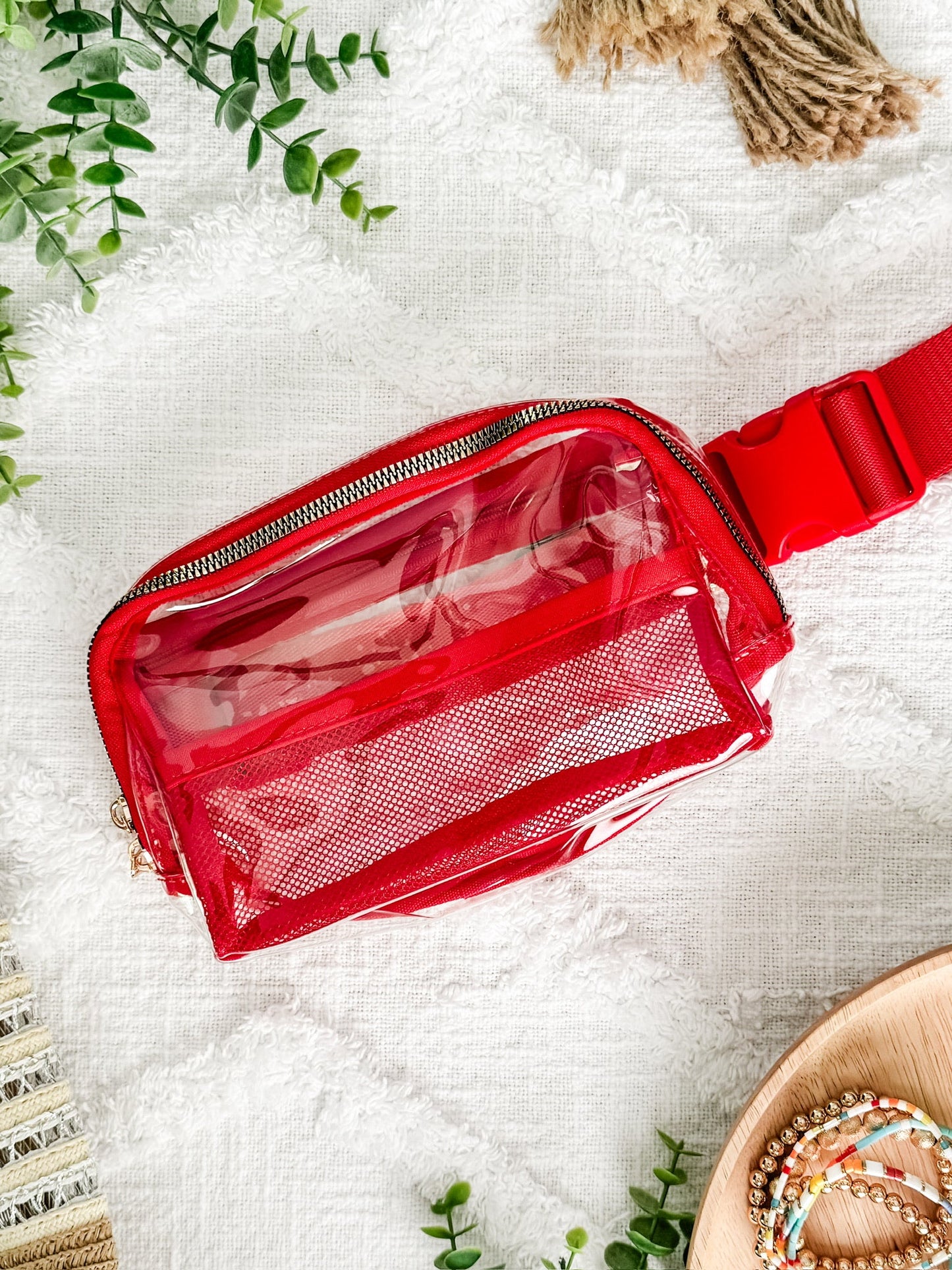 IN STOCK Clear Bag - Red  | Women's Crossbody Bag