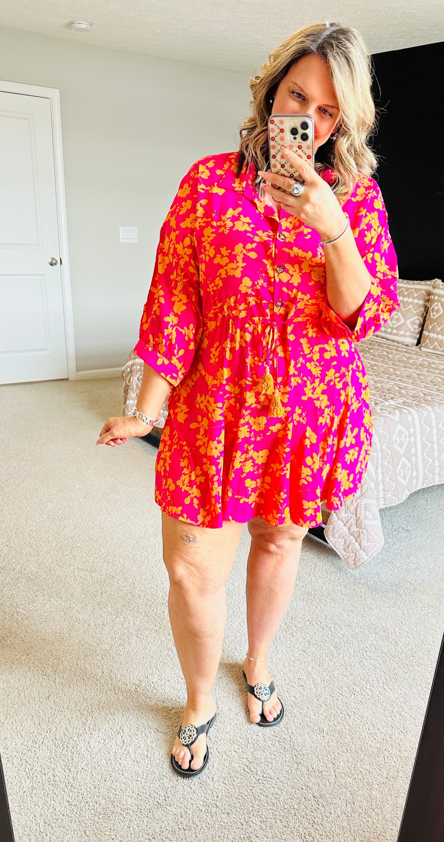 Floral Print Pocket Dress