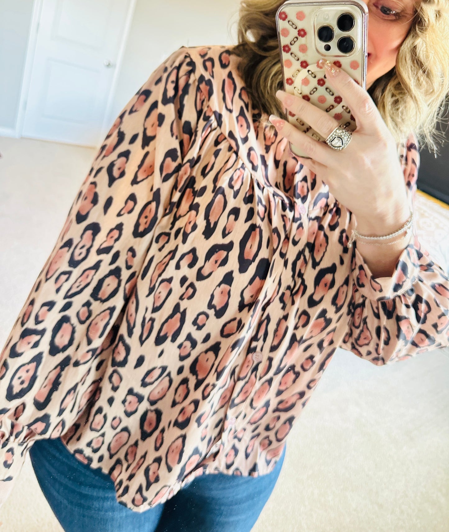 Oversized Leopard Blouse