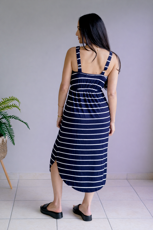 Cloudline Navy Stripe Dress