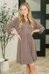 Inspire Collared Neck Dress in Mocha