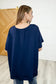 In the Rotation Exposed Seam Tee in Navy