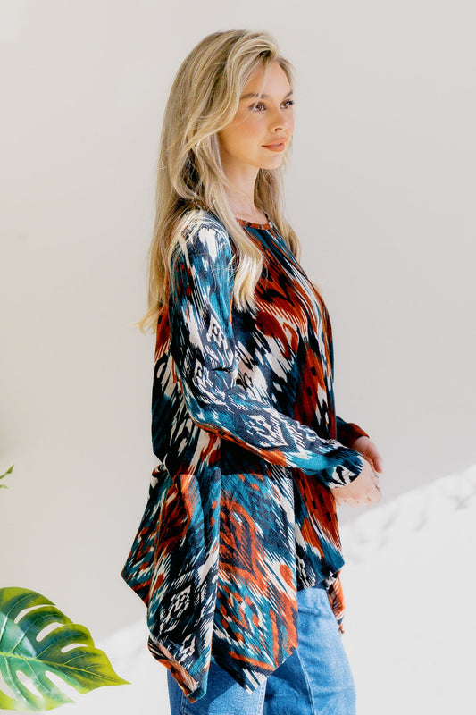 Rustic Bloom Tunic