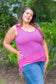Electric Kiss Rouched Top