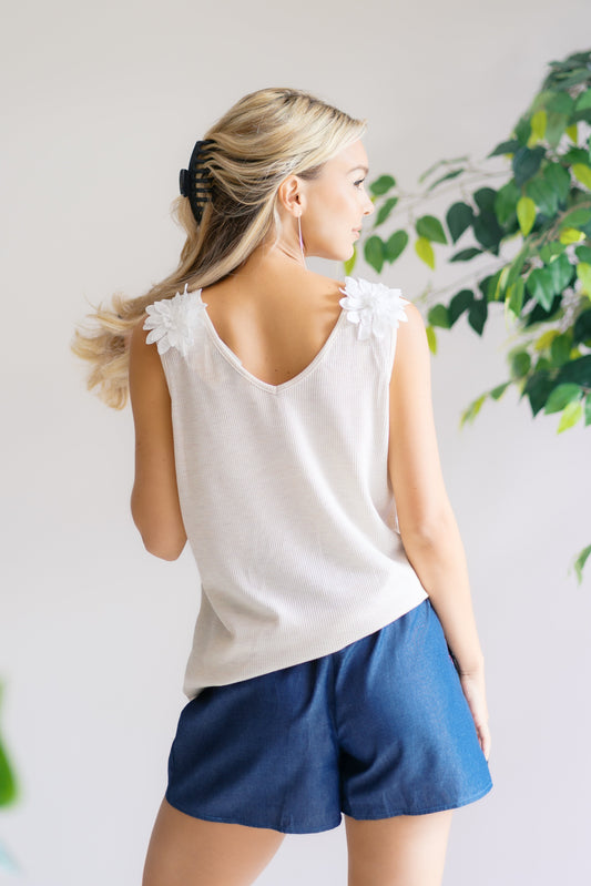 Whimsy Bloom Sleeveless Top