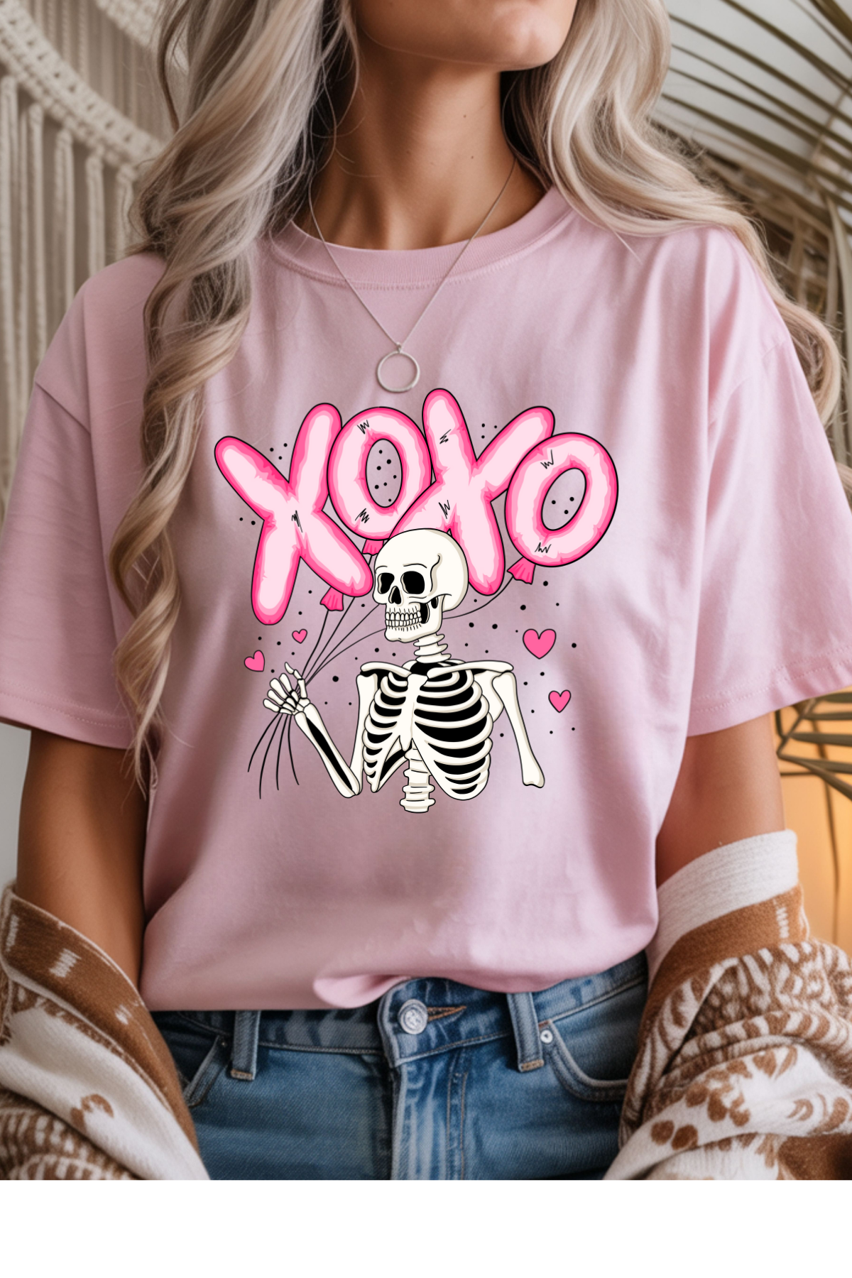 XOXO Skeleton Graphic Tee