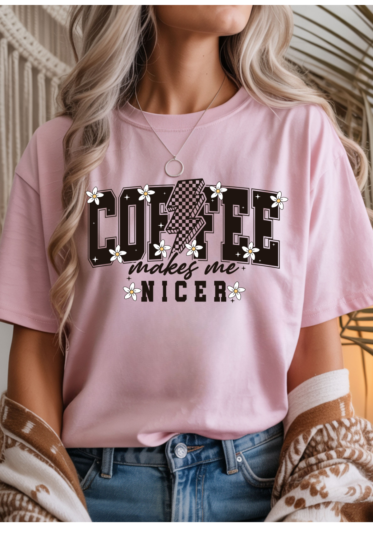 Coffee Makes Me Nicer Graphic Tee