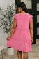 Lizzy Forever Flutter Sleeve Dress in Pink Glow