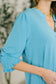 Lizzy Smock Top in Coastal Blue