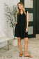 Lizzy Tiered Tank Dress in Black