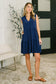 Lizzy Tiered Tank Dress in Navy