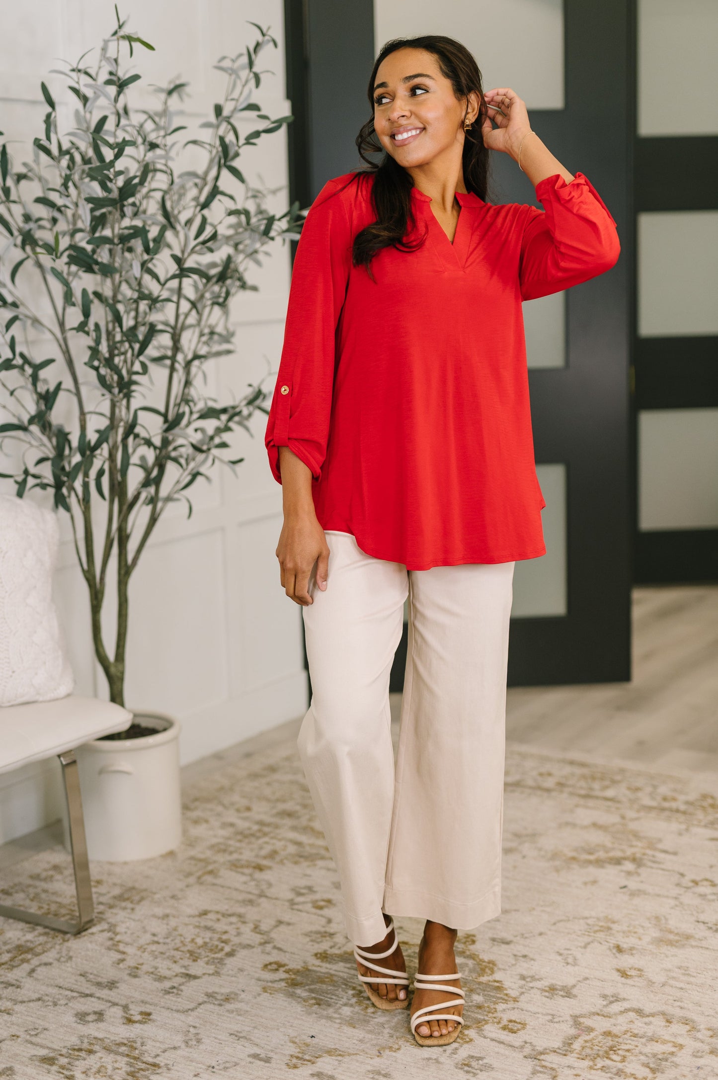 Lizzy Top in Red
