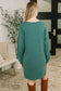 Love to Love You Textured Knit Dress in Hunter Green