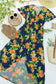 IN STOCK Harley High-Low Dress - Navy Citrus FINAL SALE