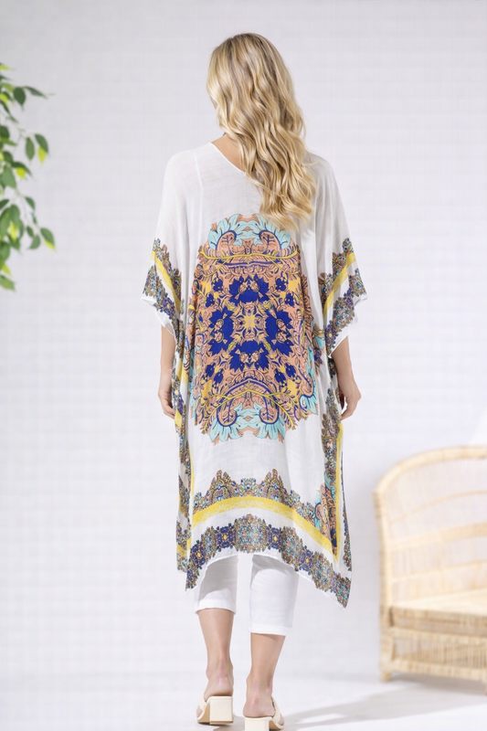 Wildflower Watercolor Kimono