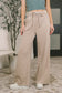 Nights Like This High Waist Palazzo Sweatpants in Ash Mocha
