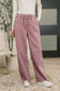 Nights Like This High Waist Palazzo Sweatpants in Light Rose