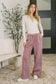 Nights Like This High Waist Palazzo Sweatpants in Light Rose
