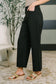 Only Pair High Waisted Wide Leg Pants in Black