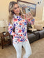 IN STOCK Soft Funnel Neck - Sunset Watercolor Floral