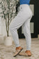 Sweat It High Waisted Joggers in Heather Grey
