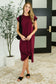 Sweet Like That Casual Dress in Cabernet