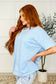The Layback Relaxed Basic Tee in Light Blue
