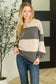 Two-Tone Take Drop Shoulder Top