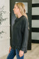 Urban Flux Scooped Hi-Low Long Pullover in Black