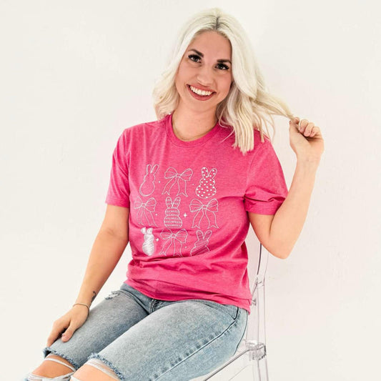 Bunnies + Bows Graphic Tee